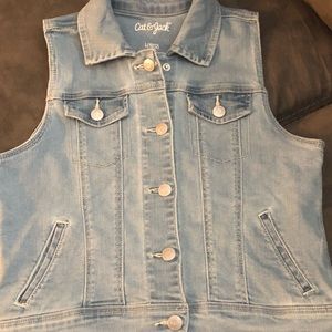 Girls jean vest